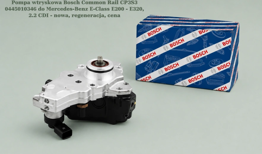 Pompa wtryskowa Bosch Common Rail CP3S3 0445010346 do Mercedes-Benz E-Class E200 - E320, 2.2 CDI - nowa, regeneracja, cena