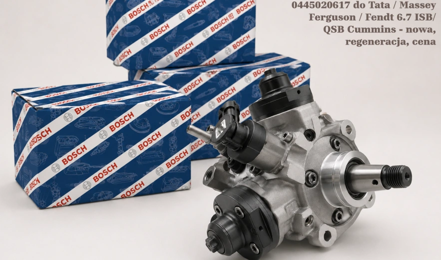 Pompa wtryskowa Bosch Common Rail CP4 0445020617 do Tata / Massey Ferguson / Fendt 6.7 ISB/QSB Cummins - nowa, regeneracja, cena