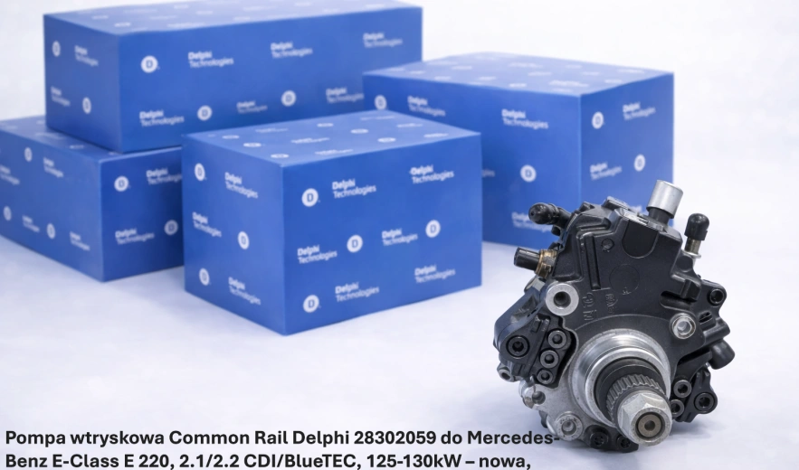Pompa wtryskowa Common Rail Delphi 28302059 do Mercedes-Benz E-Class E 220, 2.1/2.2 CDI/BlueTEC, 125-130kW– nowa, regeneracja