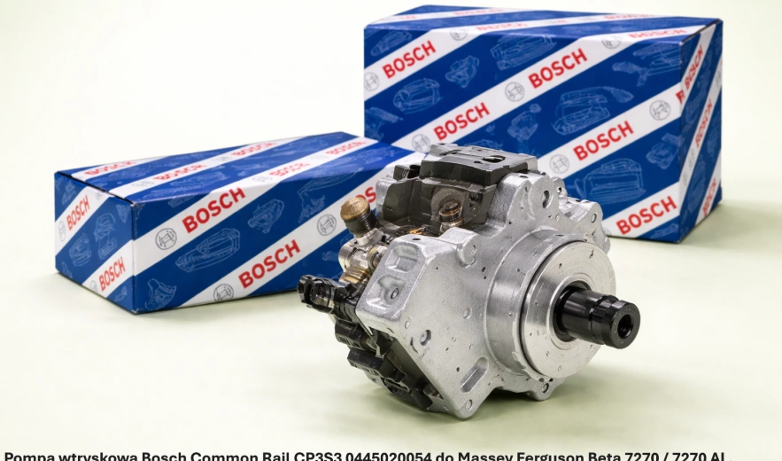 Pompa wtryskowa Bosch Common Rail CP3S3 0445020054 do Massey Ferguson Beta 7270 / 7270 AL, 8.4 l, 84 CTA - nowa, regeneracja, cena