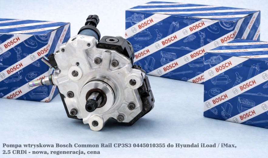 Pompa wtryskowa Bosch Common Rail CP3S3 0445010355 do Hyundai iLoad / iMax, 2.5 CRDi - nowa, regeneracja, cena