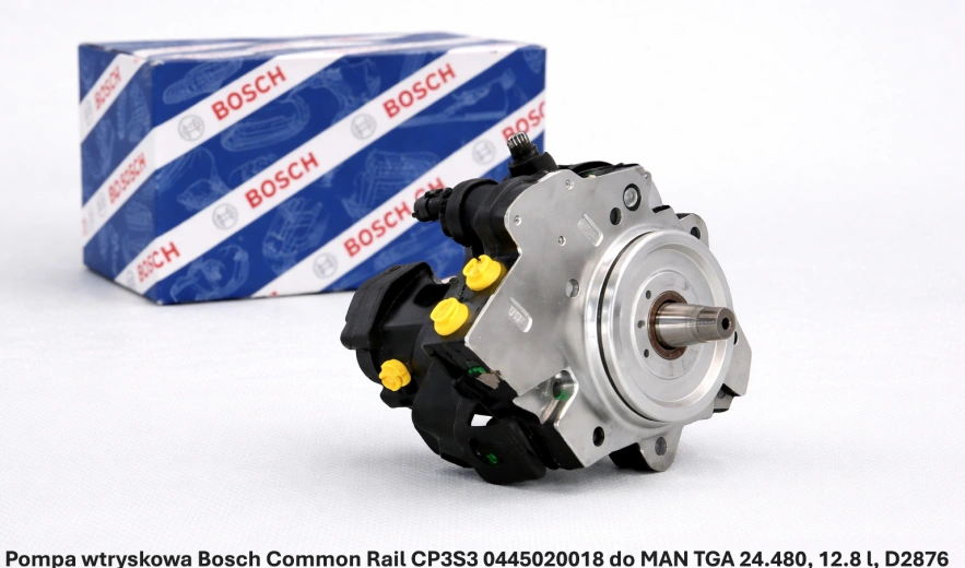 Pompa wtryskowa Bosch Common Rail CP3S3 0445020018 do MAN TGA 24.480, 12.8 l, D2876 LF12 - nowa, regeneracja, cena
