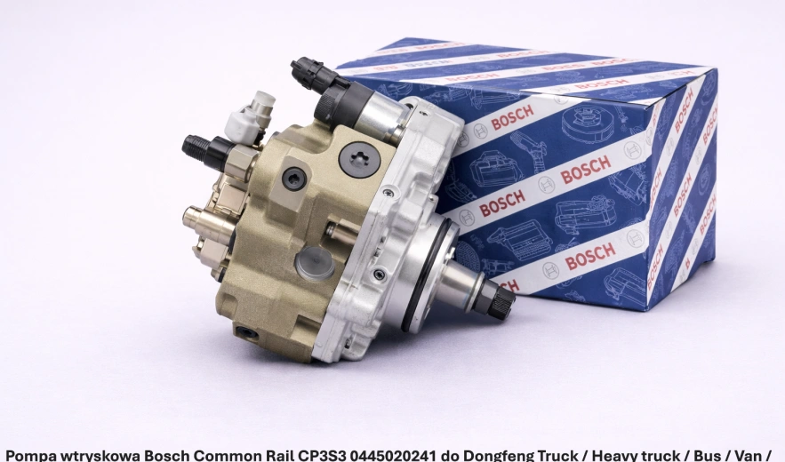 Pompa wtryskowa Bosch Common Rail CP3S3 0445020241 do Dongfeng Truck / Heavy truck / Bus / Van / Commercial vehicle, ISDe230, 6.7 l - nowa, regeneracja, cena