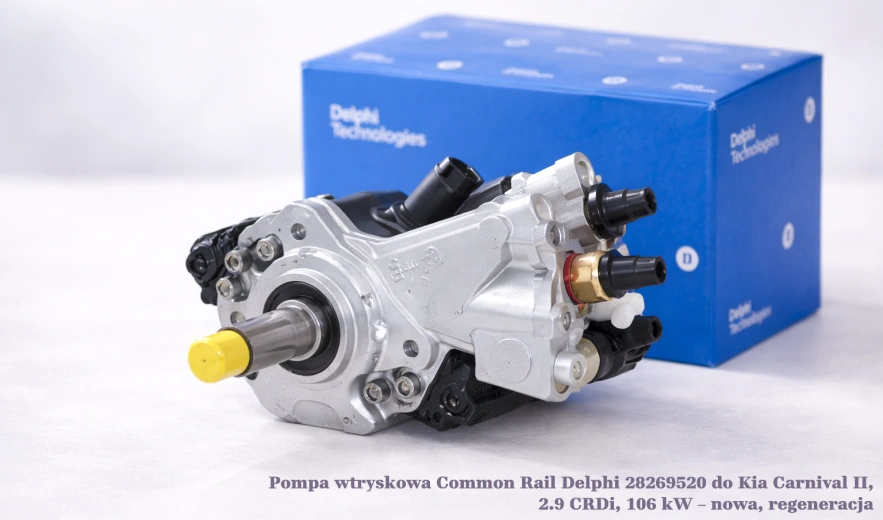 Pompa wtryskowa Common Rail Delphi 28269520 do Kia Carnival II, 2.9 CRDi, 106 kW – nowa, regeneracja