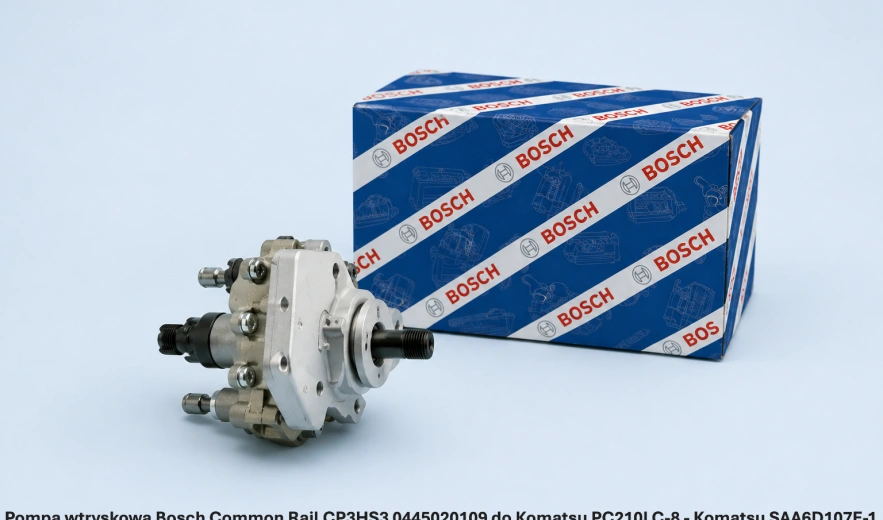 Pompa wtryskowa Bosch Common Rail CP3HS3 0445020109 do Komatsu PC210LC-8 - Komatsu SAA6D107E-1 - nowa, regeneracja, cena