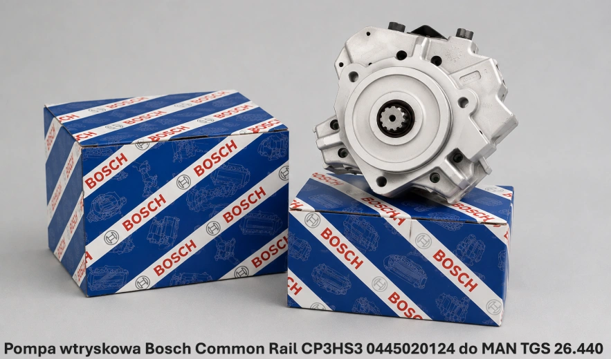 Pompa wtryskowa Bosch Common Rail CP3HS3 0445020124 do MAN TGS 26.440 — 10.5 l, D2066 - nowa, regeneracja, cena