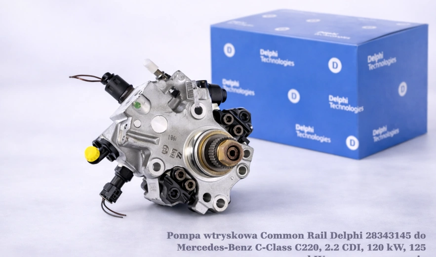 Pompa wtryskowa Common Rail Delphi 28343145 do Mercedes-Benz C-Class C220, 2.2 CDI, 120 kW, 125 kW – nowa, regeneracja