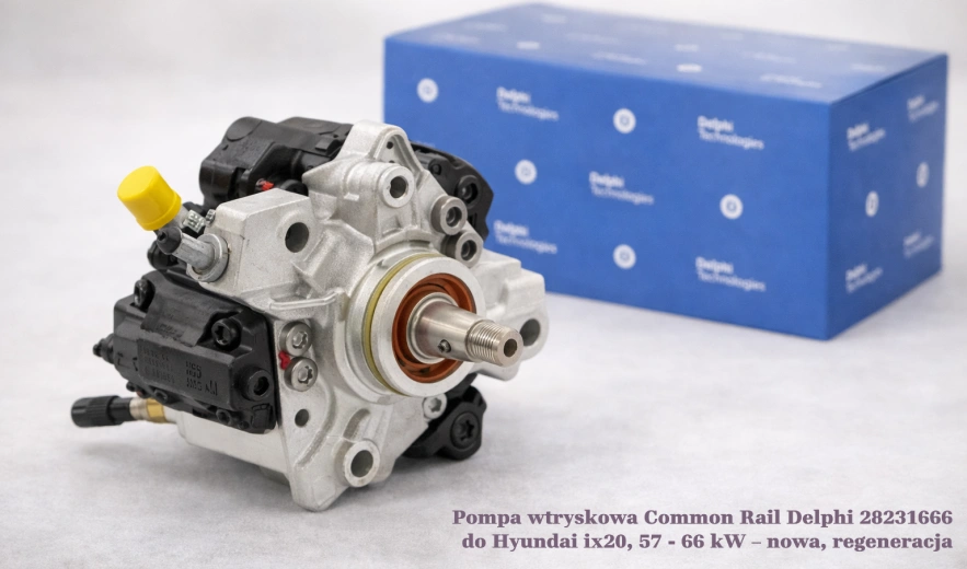 Pompa wtryskowa Common Rail Delphi 28231666 do Hyundai ix20, 57 - 66 kW – nowa, regeneracja