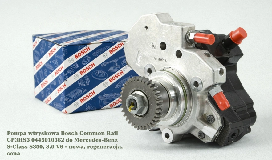 Pompa wtryskowa Bosch Common Rail CP3HS3 0445010362 do Mercedes-Benz S-Class S350, 3.0 V6 - nowa, regeneracja, cena