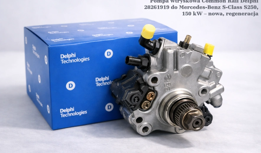 Pompa wtryskowa Common Rail Delphi 28261919 do Mercedes-Benz S-Class S250, 150 kW – nowa, regeneracja