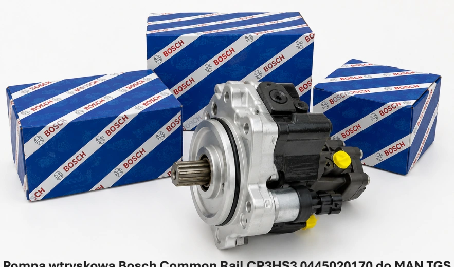 Pompa wtryskowa Bosch Common Rail CP3HS3 0445020170 do MAN TGS 18/23/24/26/28/32/33/35/37/41.320 - D2066 - nowa, regeneracja, cena