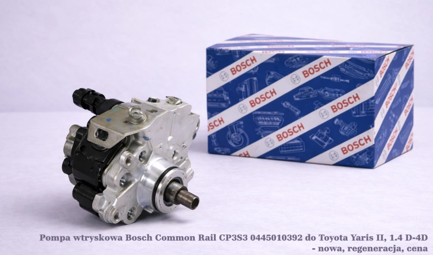 Pompa wtryskowa Bosch Common Rail CP3S3 0445010392 do Toyota Yaris II, 1.4 D-4D - nowa, regeneracja, cena