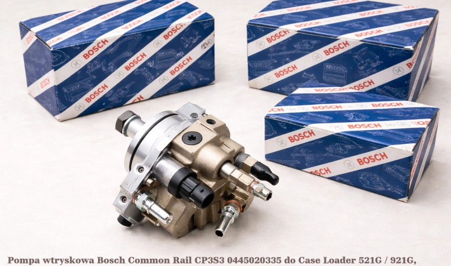 Pompa wtryskowa Bosch Common Rail CP3S3 0445020335 do Case Loader 521G / 921G, FPT N45 / FPT N67 - nowa, regeneracja, cena