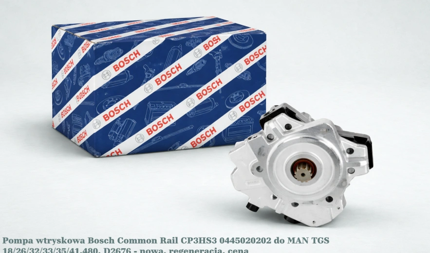 Pompa wtryskowa Bosch Common Rail CP3HS3 0445020202 do MAN TGS 18/26/32/33/35/41.480, D2676 - nowa, regeneracja, cena