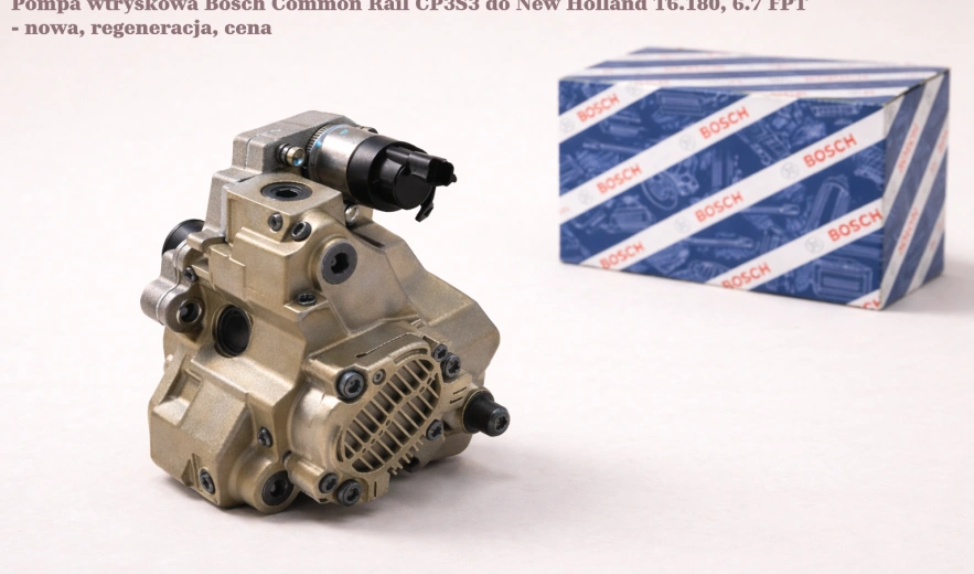 Pompa wtryskowa Bosch Common Rail CP3S3 do New Holland T6.180, 6.7 FPT - nowa, regeneracja, cena