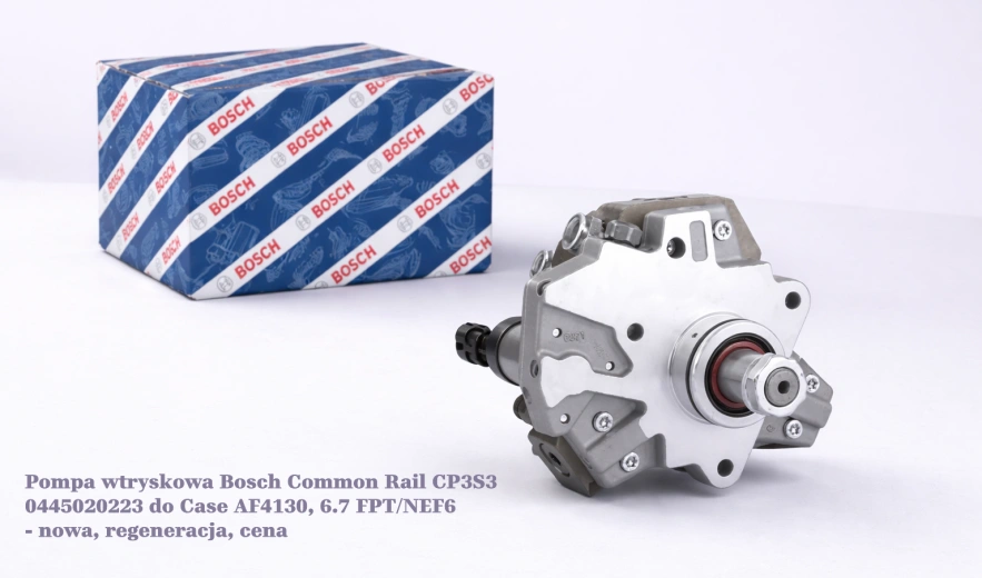 Pompa wtryskowa Bosch Common Rail CP3S3 0445020223 do Case AF4130, 6.7 FPT/NEF6 - nowa, regeneracja, cena