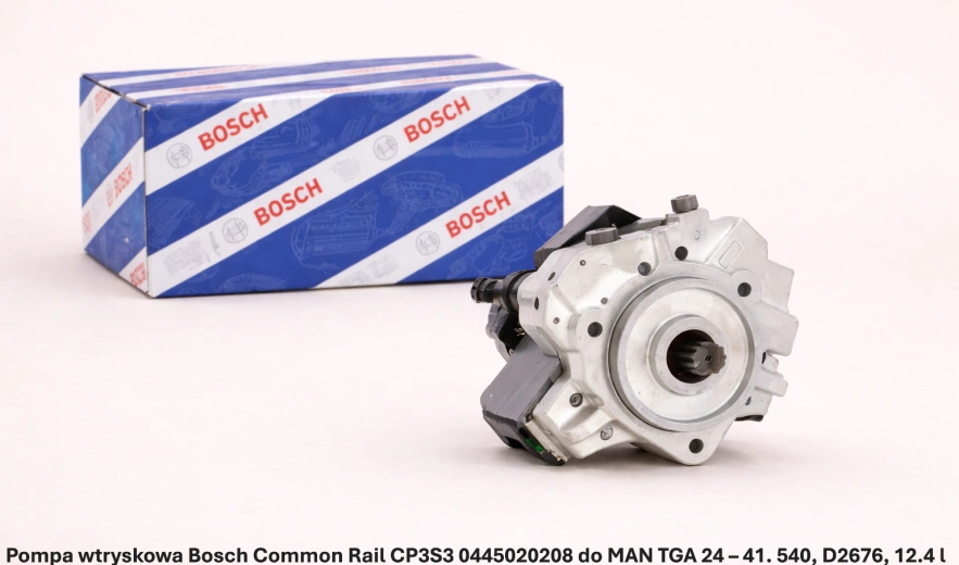 Pompa wtryskowa Bosch Common Rail CP3S3 0445020208 do MAN TGA 24 – 41. 540, D2676, 12.4 l - nowa, regeneracja, cena