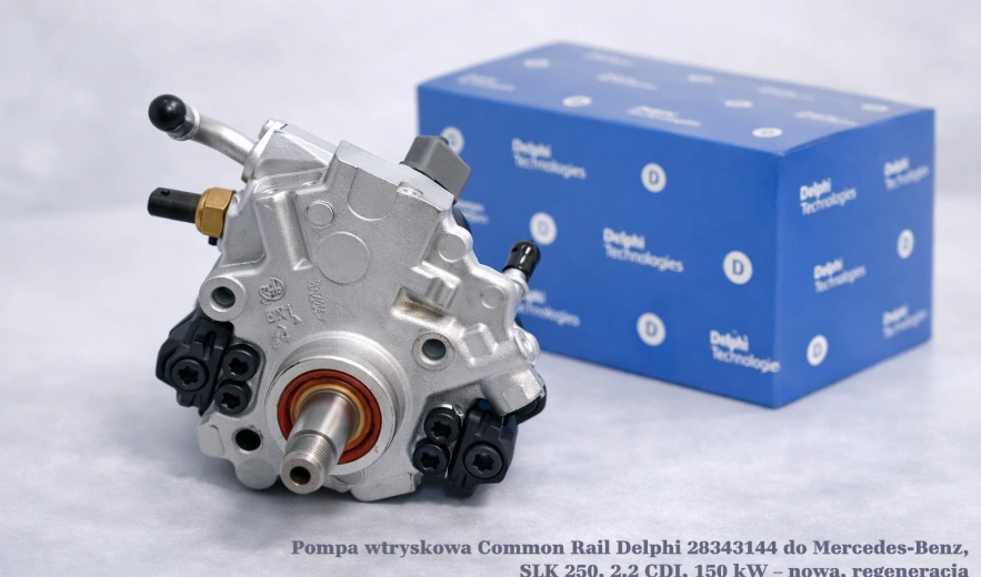 Pompa wtryskowa Common Rail Delphi 28343144 do Mercedes-Benz, SLK 250, 2.2 CDI, 150 kW – nowa, regeneracja