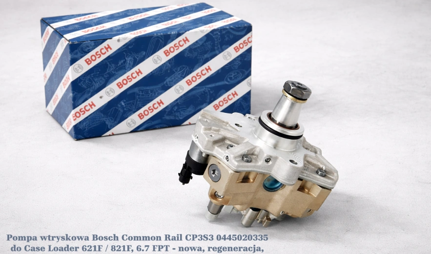 Pompa wtryskowa Bosch Common Rail CP3S3 0445020335 do Case Loader 621F / 821F, 6.7 FPT - nowa, regeneracja, cena