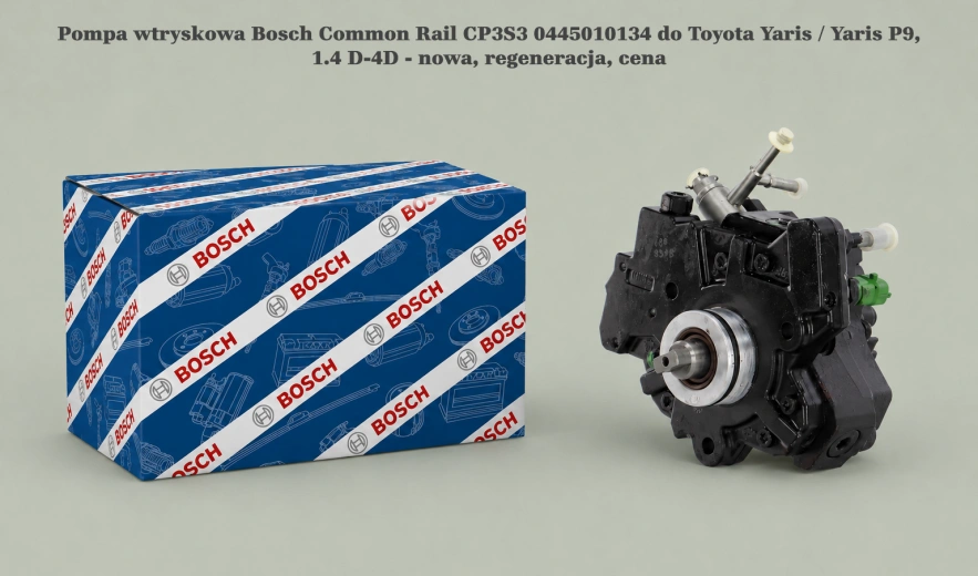 Pompa wtryskowa Bosch Common Rail CP3S3 0445010134 do Toyota Yaris / Yaris P9, 1.4 D-4D - nowa, regeneracja, cena