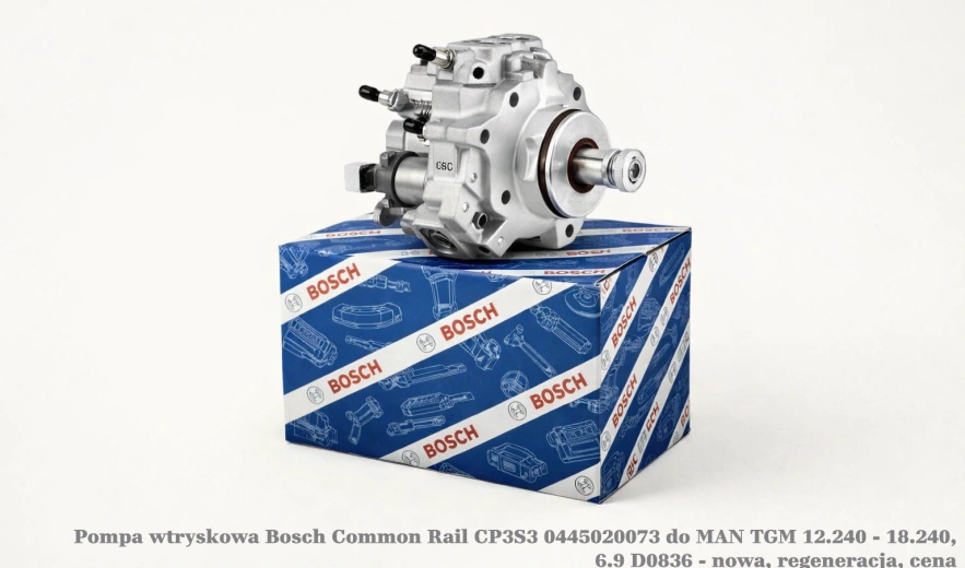 Pompa wtryskowa Bosch Common Rail CP3S3 0445020073 do MAN TGM 12.240 - 18.240, 6.9 D0836 - nowa, regeneracja, cena