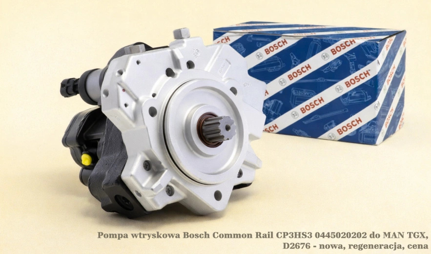 Pompa wtryskowa Bosch Common Rail CP3HS3 0445020202 do MAN TGX, D2676 - nowa, regeneracja, cena