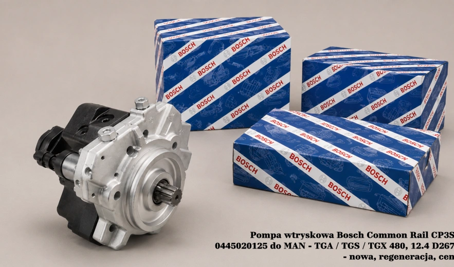 Pompa wtryskowa Bosch Common Rail CP3S3 0445020125 do MAN - TGA / TGS / TGX 480, 12.4 D2676 - nowa, regeneracja, cena