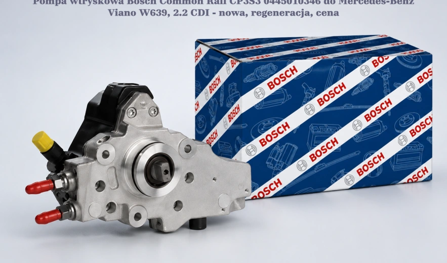 Pompa wtryskowa Bosch Common Rail CP3S3 0445010346 do Mercedes-Benz Viano W639, 2.2 CDI - nowa, regeneracja, cena