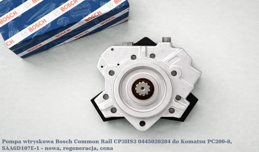 Pompa wtryskowa Bosch Common Rail CP3S3 0445020284 do Komatsu PC200-8, SAA4D95LE-5 - nowa, regeneracja, cena