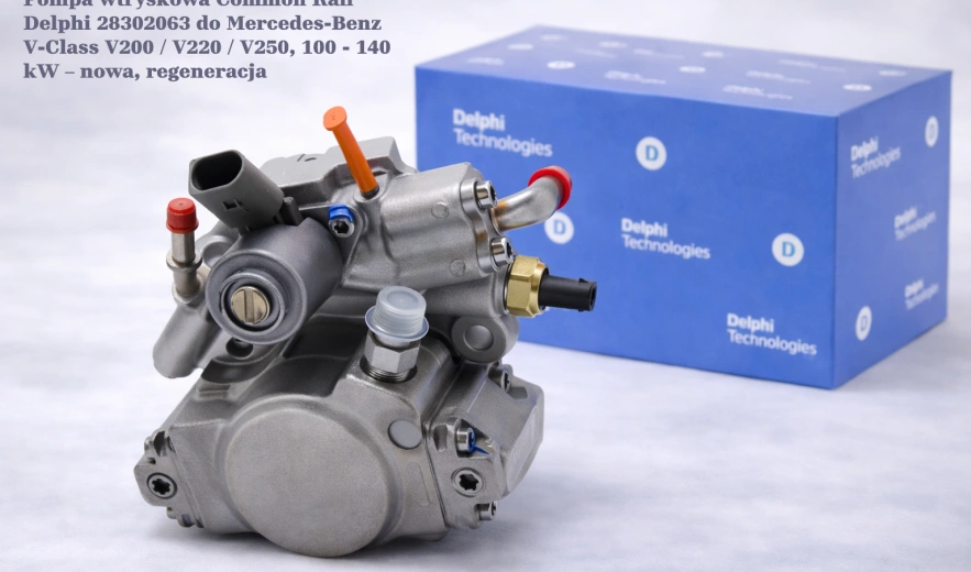 Pompa wtryskowa Common Rail Delphi 28302063 do Mercedes-Benz V-Class V200 / V220 / V250, 100 - 140 kW – nowa, regeneracja