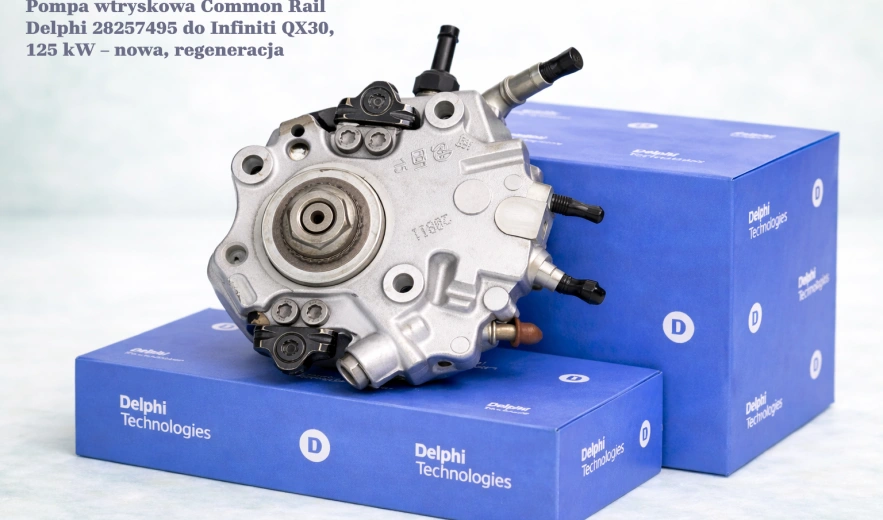 Pompa wtryskowa Common Rail Delphi 28257495 do Infiniti QX30, 125 kW – nowa, regeneracja
