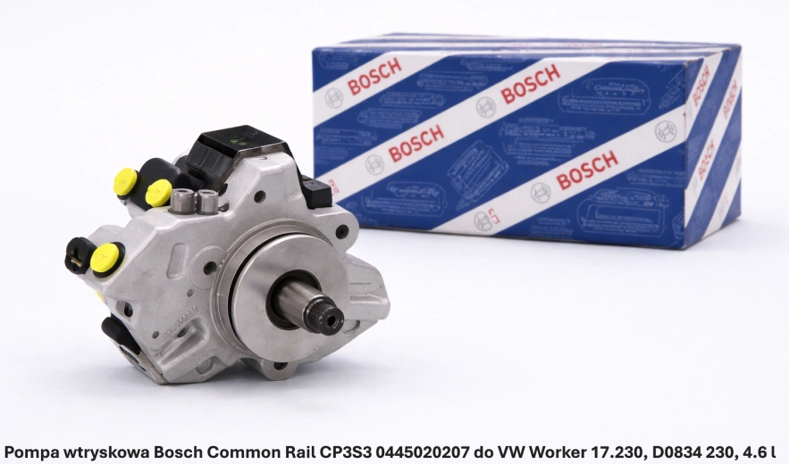 Pompa wtryskowa Bosch Common Rail CP3S3 0445020207 do VW Worker 17.230, D0834 230, 4.6 l - nowa, regeneracja, cena