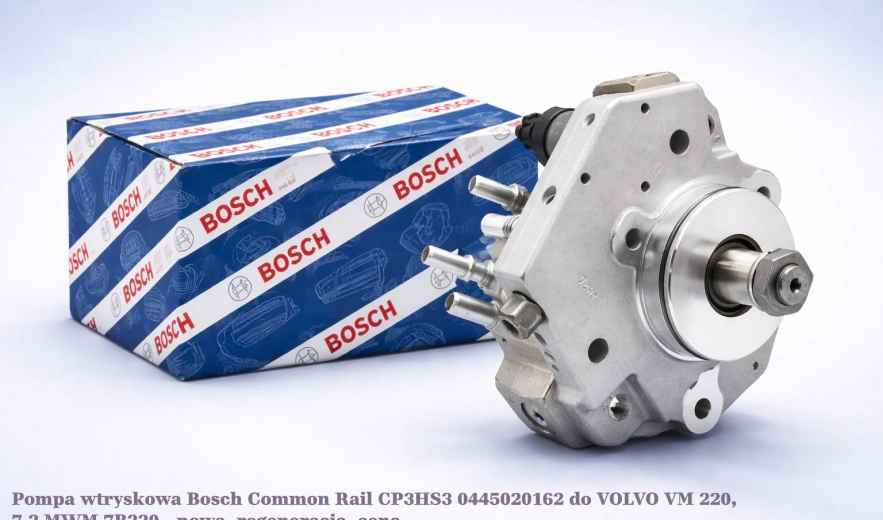 Pompa wtryskowa Bosch Common Rail CP3HS3 0445020162 do VOLVO VM 220, 7.2 MWM 7B220 - nowa, regeneracja, cena
