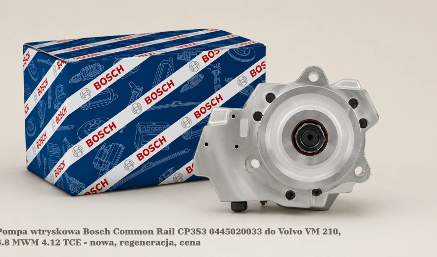Pompa wtryskowa Bosch Common Rail CP3S3 0445020033 do Volvo VM 210, 4.8 MWM 4.12 TCE - nowa, regeneracja, cena