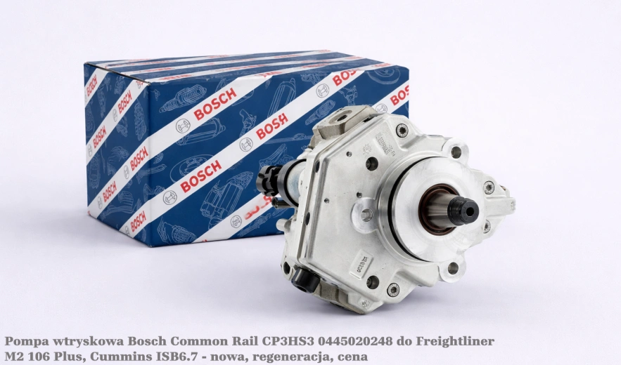 Pompa wtryskowa Bosch Common Rail CP3HS3 0445020248 do Freightliner M2 106 Plus, Cummins B6.7 - nowa, regeneracja, cena