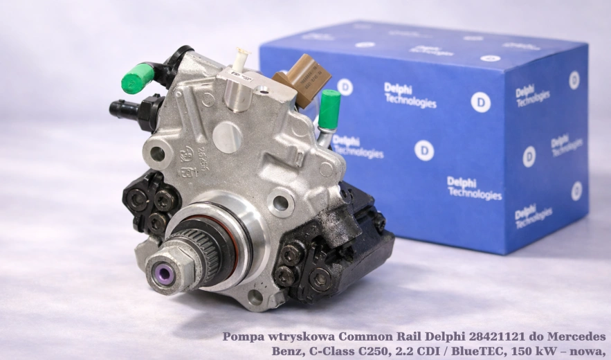 Pompa wtryskowa Common Rail Delphi 28421121 do Mercedes Benz, C-Class C250, 2.2 CDI / BlueTEC, 150 kW – nowa, regeneracja