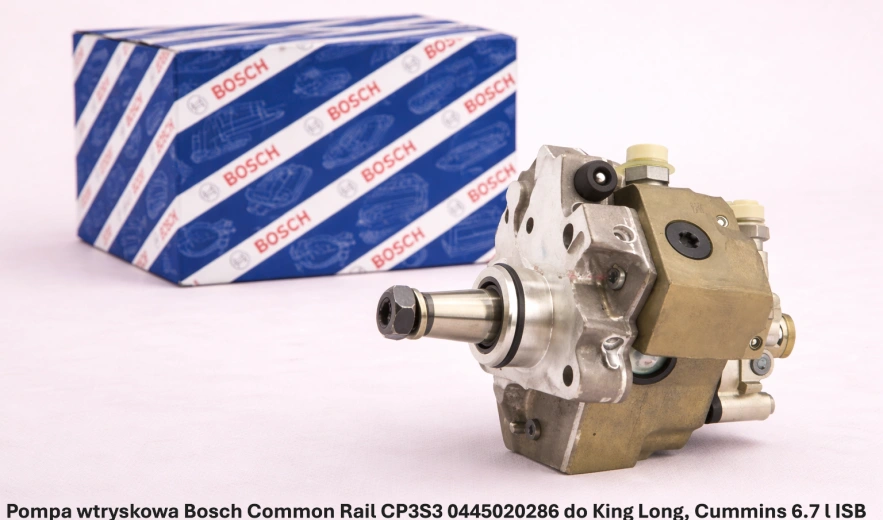 Pompa wtryskowa Bosch Common Rail CP3S3 0445020286 do King Long, Cummins 6.7 l ISB - nowa, regeneracja, cena