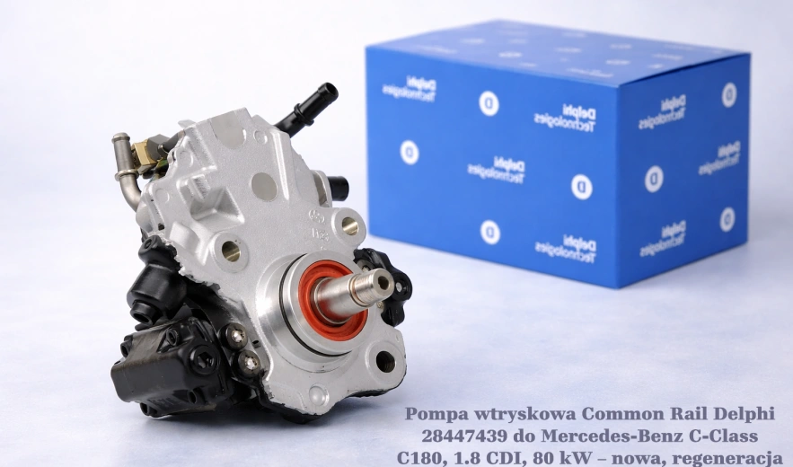Pompa wtryskowa Common Rail Delphi 28447439 do Mercedes-Benz C-Class C180, 1.8 CDI, 80 kW – nowa, regeneracja