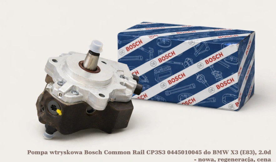 Pompa wtryskowa Bosch Common Rail CP3S3 0445010045 do BMW X3 (E83), 2.0d - nowa, regeneracja, cena