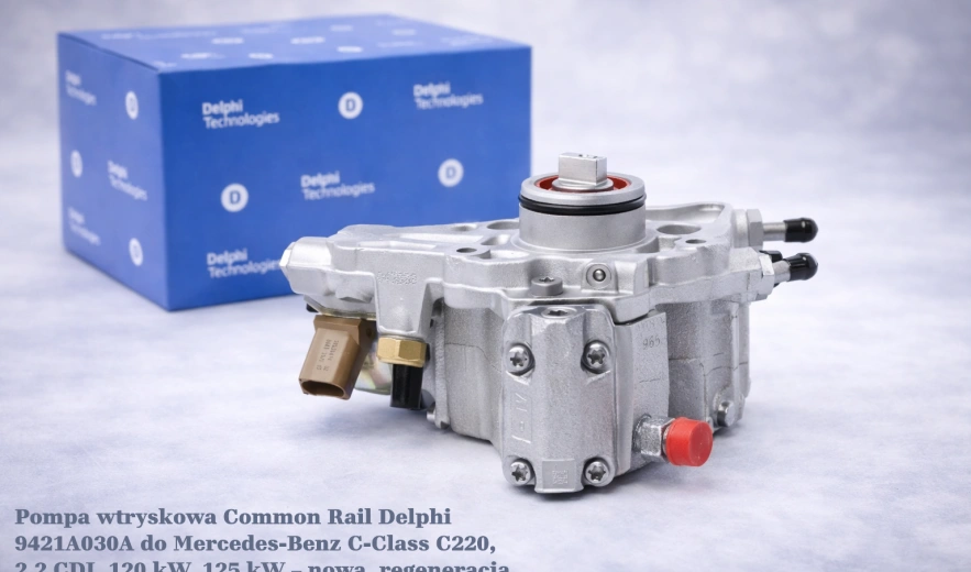 Pompa wtryskowa Common Rail Delphi 9421A030A do Mercedes-Benz C-Class C220, 2.2 CDI, 120 kW, 125 kW – nowa, regeneracja
