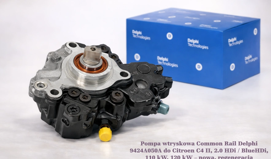 Pompa wtryskowa Common Rail Delphi 9424A050A do Citroën C4 II, 2.0 HDi / BlueHDi, 110 kW, 120 kW – nowa, regeneracja