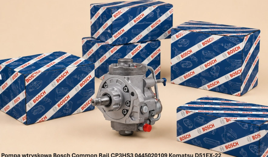 Pompa wtryskowa Bosch Common Rail CP3HS3 0445020109 Komatsu D51EX-22 – Komatsu SAA6D107E - nowa, regeneracja, cena