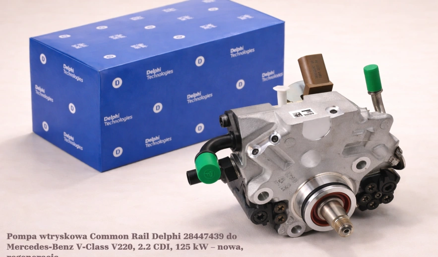 Pompa wtryskowa Common Rail Delphi 28447439 do Mercedes-Benz V-Class V220, 2.2 CDI, 125 kW – nowa, regeneracja