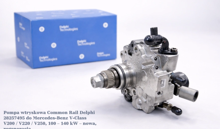 Pompa wtryskowa Common Rail Delphi 28257495 do Mercedes-Benz V-Class V200 / V220 / V250, 100 – 140 kW – nowa, regeneracja
