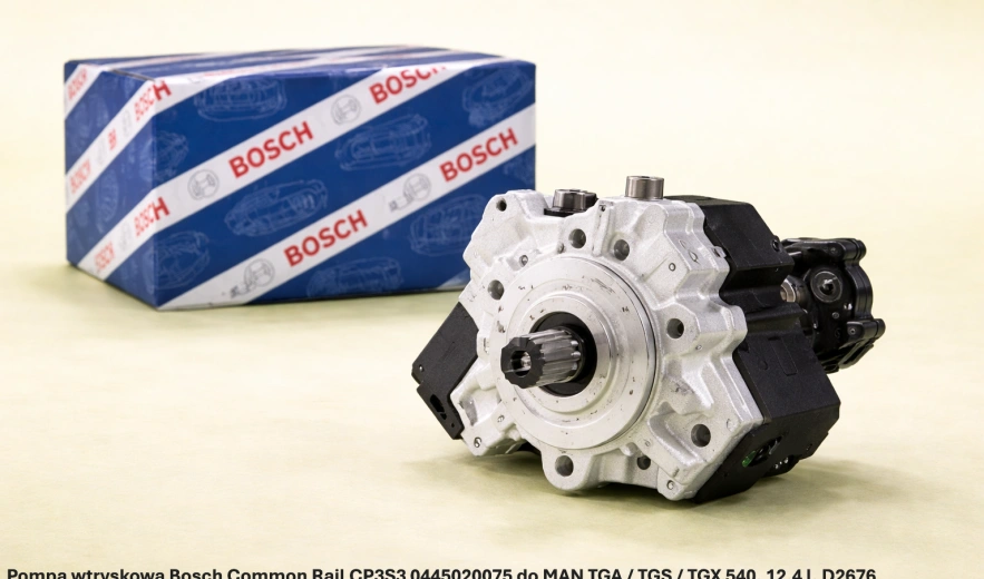 Pompa wtryskowa Bosch Common Rail CP3S3 0445020075 do MAN TGA / TGS / TGX 540, 12.4 l, D2676 - nowa, regeneracja, cena