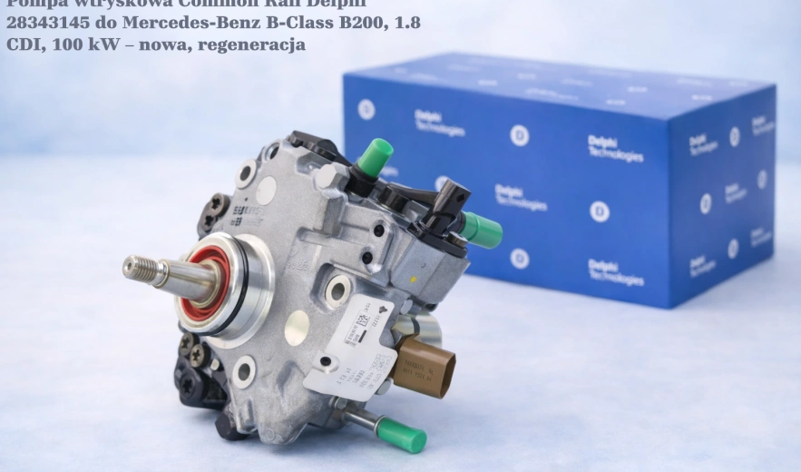 Pompa wtryskowa Common Rail Delphi 28343145 do Mercedes-Benz B-Class B200, 1.8 CDI, 100 kW – nowa, regeneracja