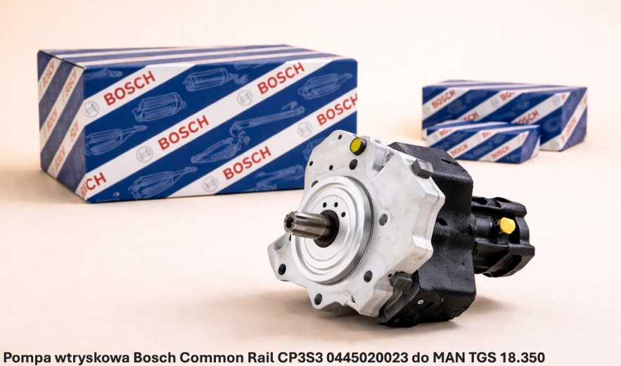 Pompa wtryskowa Bosch Common Rail CP3S3 0445020023 do MAN TGS 18.350 – D2066 – LF03 nowa, regeneracja, cena