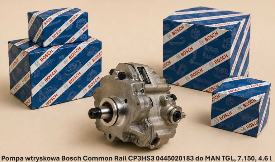 Pompa wtryskowa Bosch Common Rail CP3HS3 0445020183 do MAN TGL, 7.150, 4.6 l - nowa, regeneracja, cena