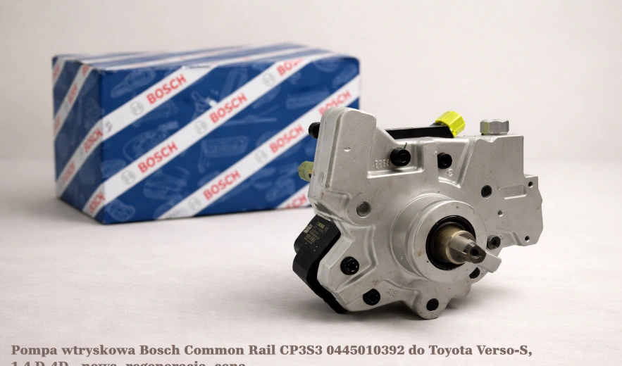 Pompa wtryskowa Bosch Common Rail CP3S3 0445010392 do Toyota Verso-S, 1.4 D-4D - nowa, regeneracja, cena
