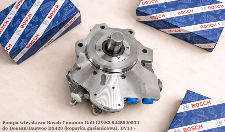 Pompa wtryskowa Bosch Common Rail CP3S3 0445020032 do Doosan/Daewoo DX420 (koparka gąsienicowa), DV11 - nowa, regeneracja, cena